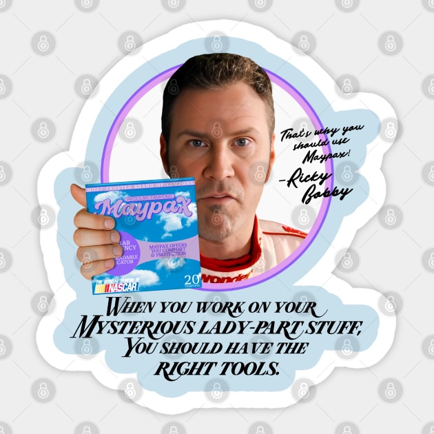 Ricky Bobby Maypax Sticker by darklordpug